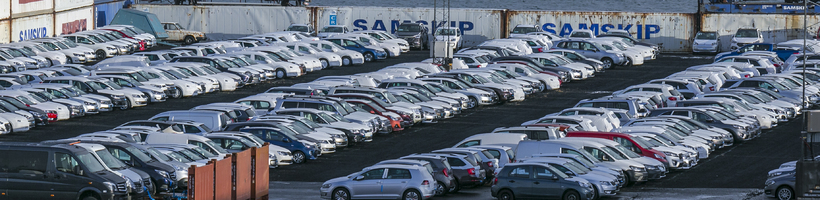 Hluti af bílavellinum hjá Samskip