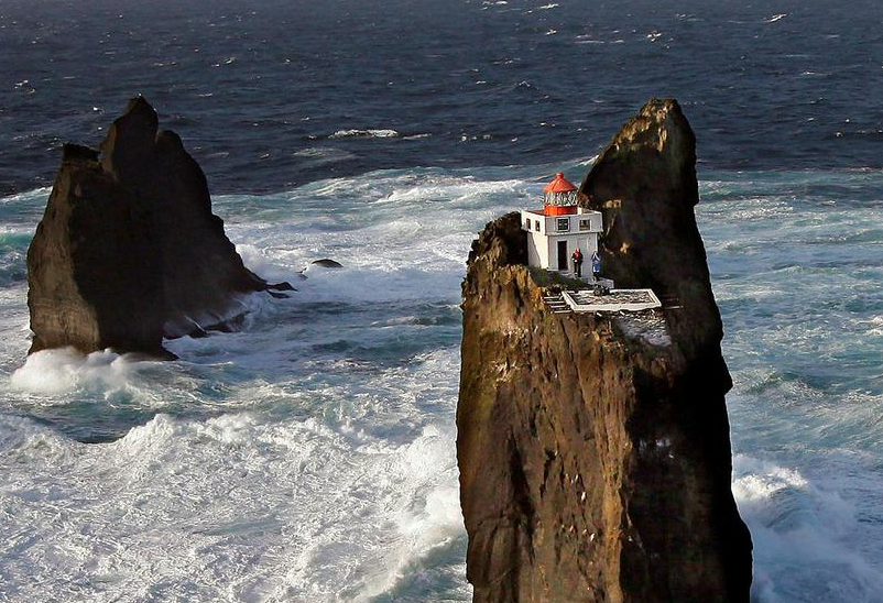 Image result for þrídrangar lighthouse vestmannaeyjar islands iceland