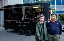 Hrefna Rósa and Guðlaugur Frímannsson, owners of the Bao Bun food truck.