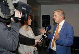 Benedikt Jóhannesson, Minister of Finance and former party leader of the Reform Party.