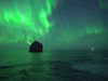 The Northern Lights were captured in Reykjanes using a drone.