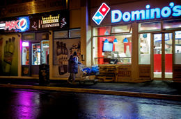 Dominos í Mjóddinni.
