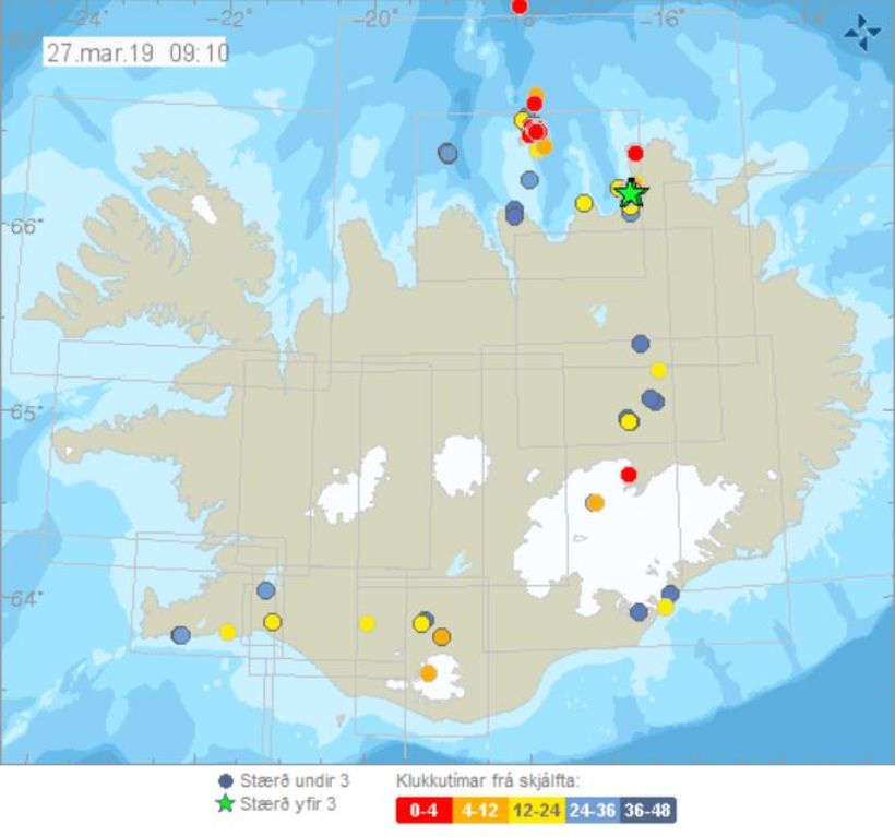 Earthquake swarm in North Iceland - Iceland Monitor