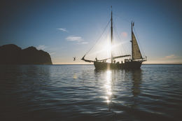 A magical moment on the sailboat.