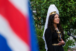 The Lady of the Mountains this year was actress Aldís Amah Hamilton.