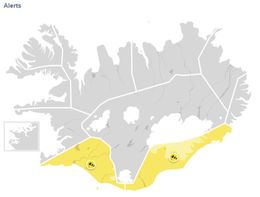 The areas affected.