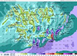 Wind speed this morning.