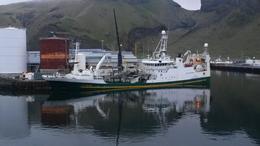 Ísleifur VE 63, skip Vinnslustöðvarinnar, með makrílafla 2016.