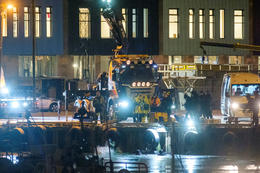 From the scene of the accident.