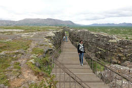 A computer-generated image of one of the pedestrian bridges in the plan.