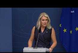 Sweden's Minister of Health Lena Hallengren.