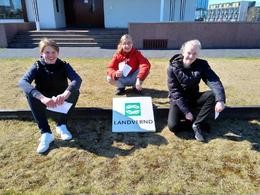 The students who produced the video: Axel Bjarkar Sigurjónsson, Hálfdán Helgi Matthíasson and Sölvi Bjartur Ingólfsson.
