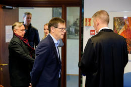 Við upphaf aðalmeðferðar í máli Samherja gegn Seðlabanka Íslands í síðasta mánuði.