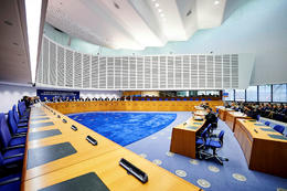 From the ECHR building.