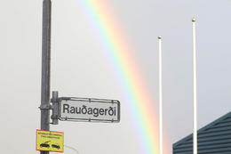 The name of the street where the crime was committed is Rauðagerði.