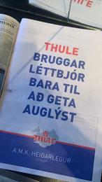 Auglýsingin birtist meðal annars í Fréttablaðinu í vikunni. Neðst í fréttinni má sjá auglýsinguna í heild.