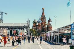From the Red Square in Moscow.