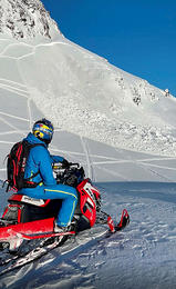 Watching the avalanche occur.