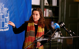 The Prime Minister of Iceland, Katrín Jakobsdóttir.