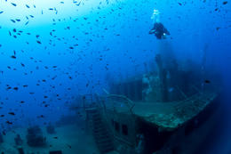 Diving to a wreck site. The picture is not related to the article.