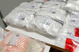 Part of the drugs seized by the Icelandic Police in the recent drug bust.