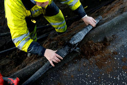 It takes quite some time to fix each end of the electric cable.