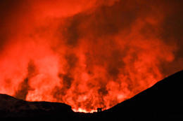 From the eruption near Grindavík this morning.