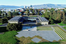 The new square at Kjarvalsstaðir.