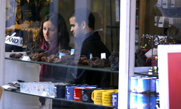 Tourists at Nordic Store, Reykjavík.