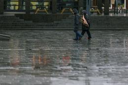 It's raining in most parts of Iceland today.