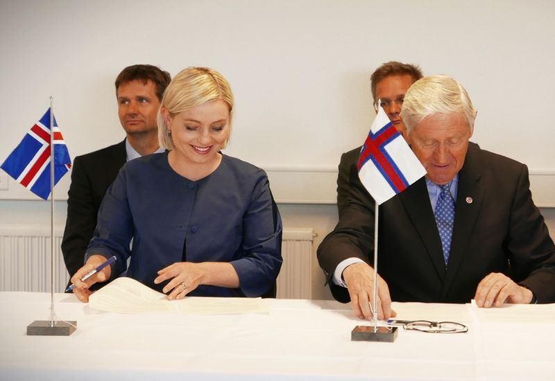 Lilja Dögg Alfreðsdóttir (left) and Poul Michelsen (right).