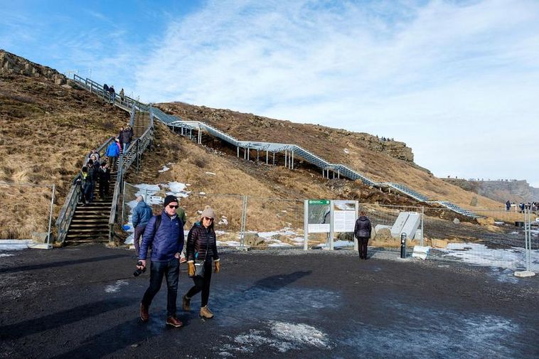 The new staircase can be seen here.