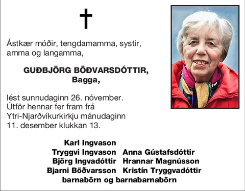 Guðbjörg Böðvarsdóttir,