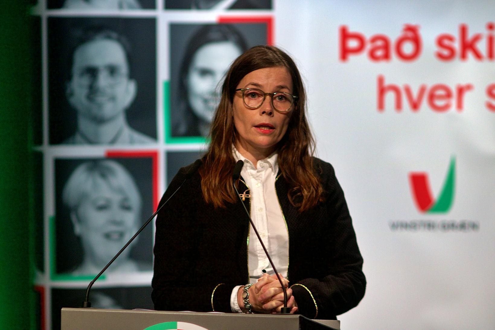 Katrín Jakobsdóttir, forsætisráðherra og formaður Vinstri grænna.