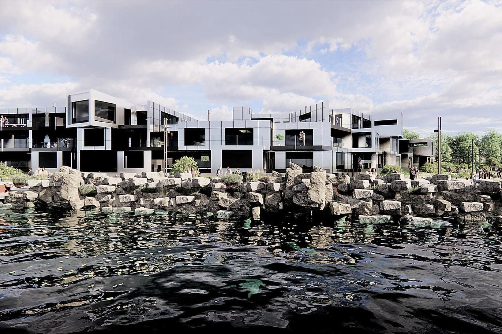 Kársnes í framtíðinni. Hugmyndir arkitektanna um útlit nýrra íbúðarhúsa á …
