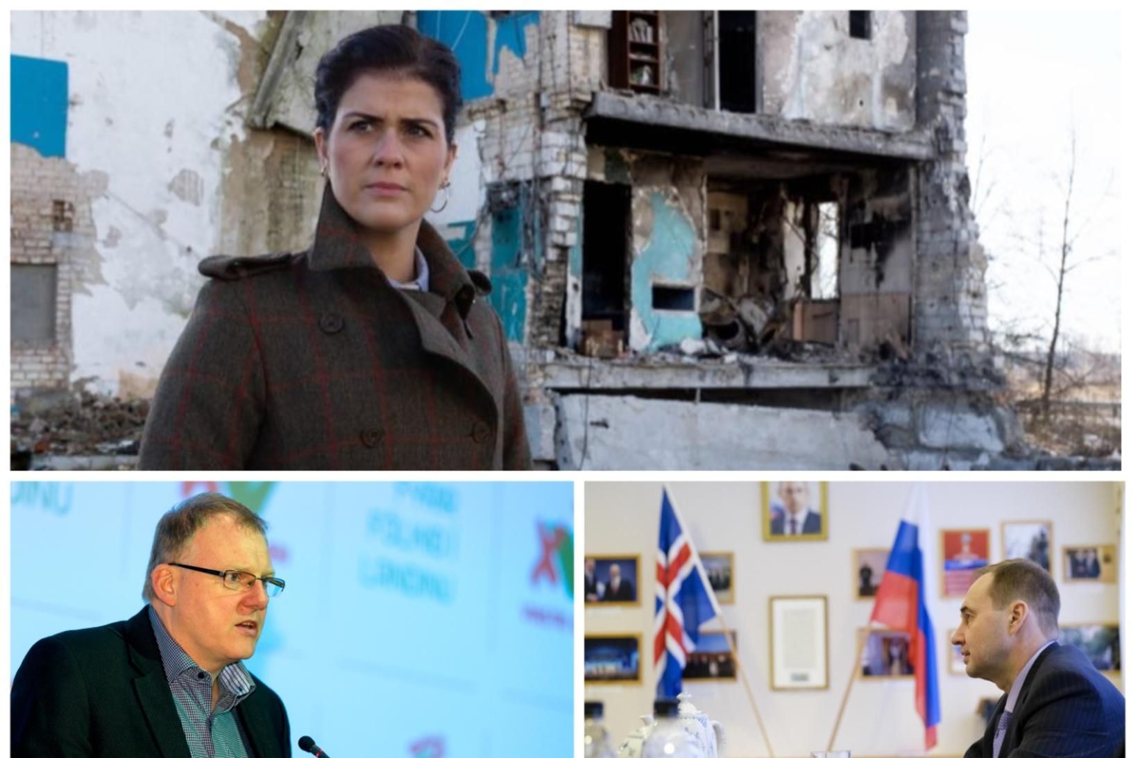 Þórdís Kolbrún Reykfjörð Gylfadóttir utanríkisráðherra kallaði Mík­haíl Noskov, sendiherra Rússlands …