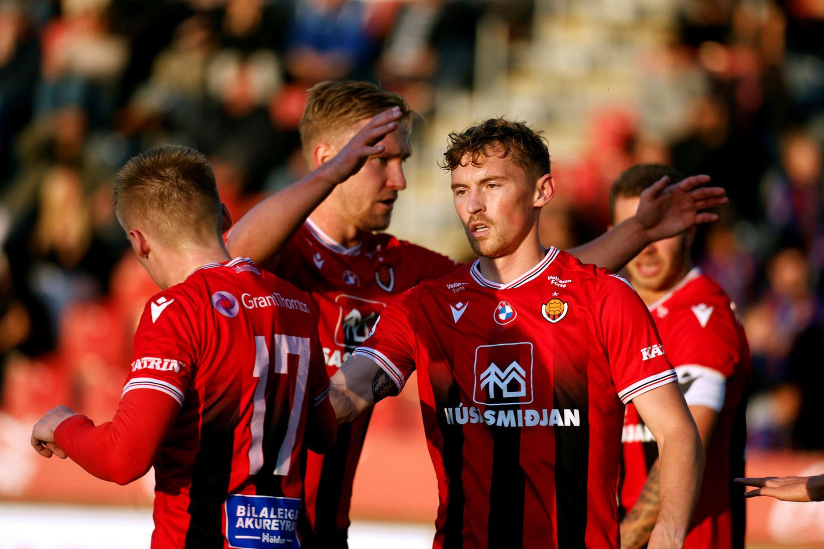 Kyle McLagan í leik með Víkingi gegn Leikni síðasta sumar.