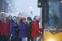 Strætó hætti að ganga eftir klukkan 17 í gær.