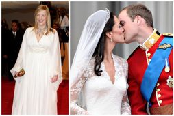 Sarah Burton hannaði brúðarkjól Katrínar prinsessu.
