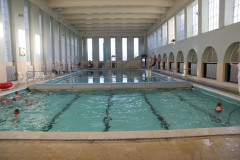 Sundhöllin is Reykjavik's oldest swimming pool and it's all indoors, making it the perfect setting for this incredible cinema night.