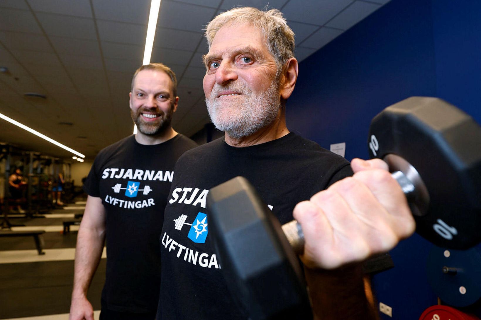 Hinrik Pálsson og Páll Bragason æfa saman og keppa saman.