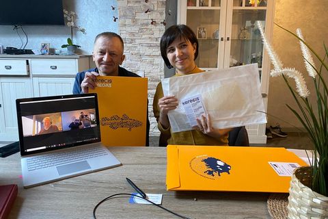 Dr. Ihor Vitenko and Anastasiya Shyshlova.