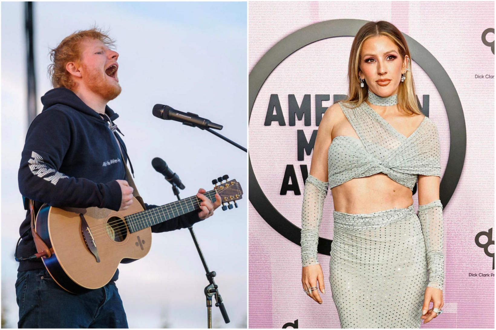 Ed Sheeran og Ellie Goulding.