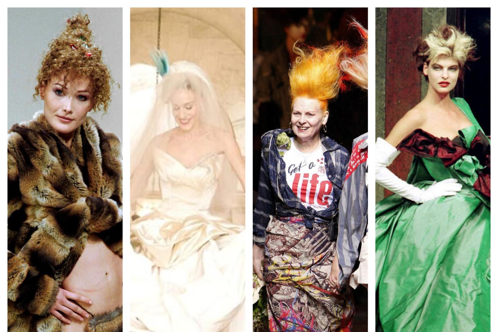 Hér má sjá hönnun Vivienne Westwood. Fatahönnuðurinn lést í gær …
