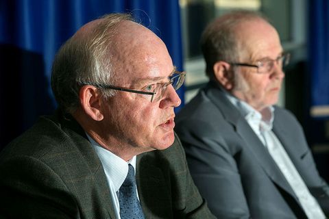 Lögmennirnir Gestur Jónsson (t.v.) og Ragnar Hall.
