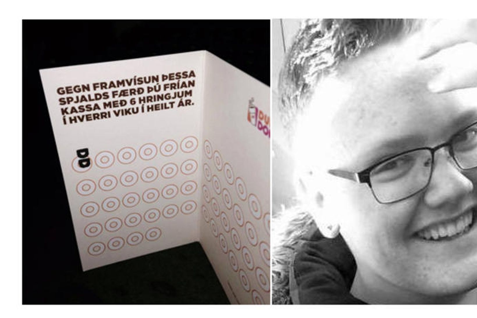 Guðmundur vill selja Dunkin' Donut-kortið sitt.