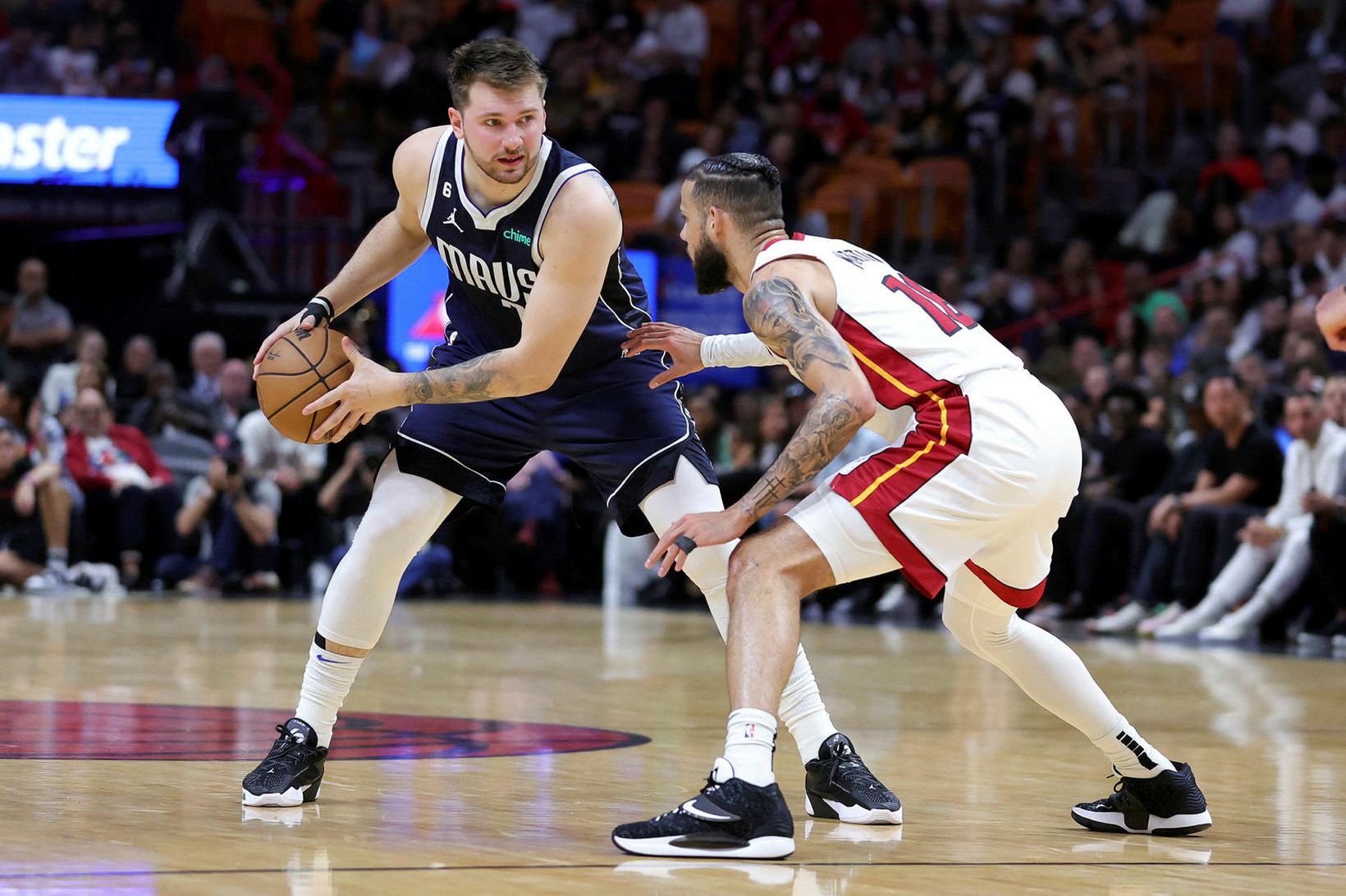 Luka Doncic í leiknum í nótt.