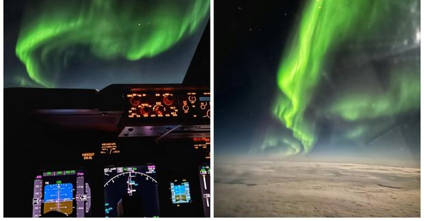 Útsýnið var afar magnað.