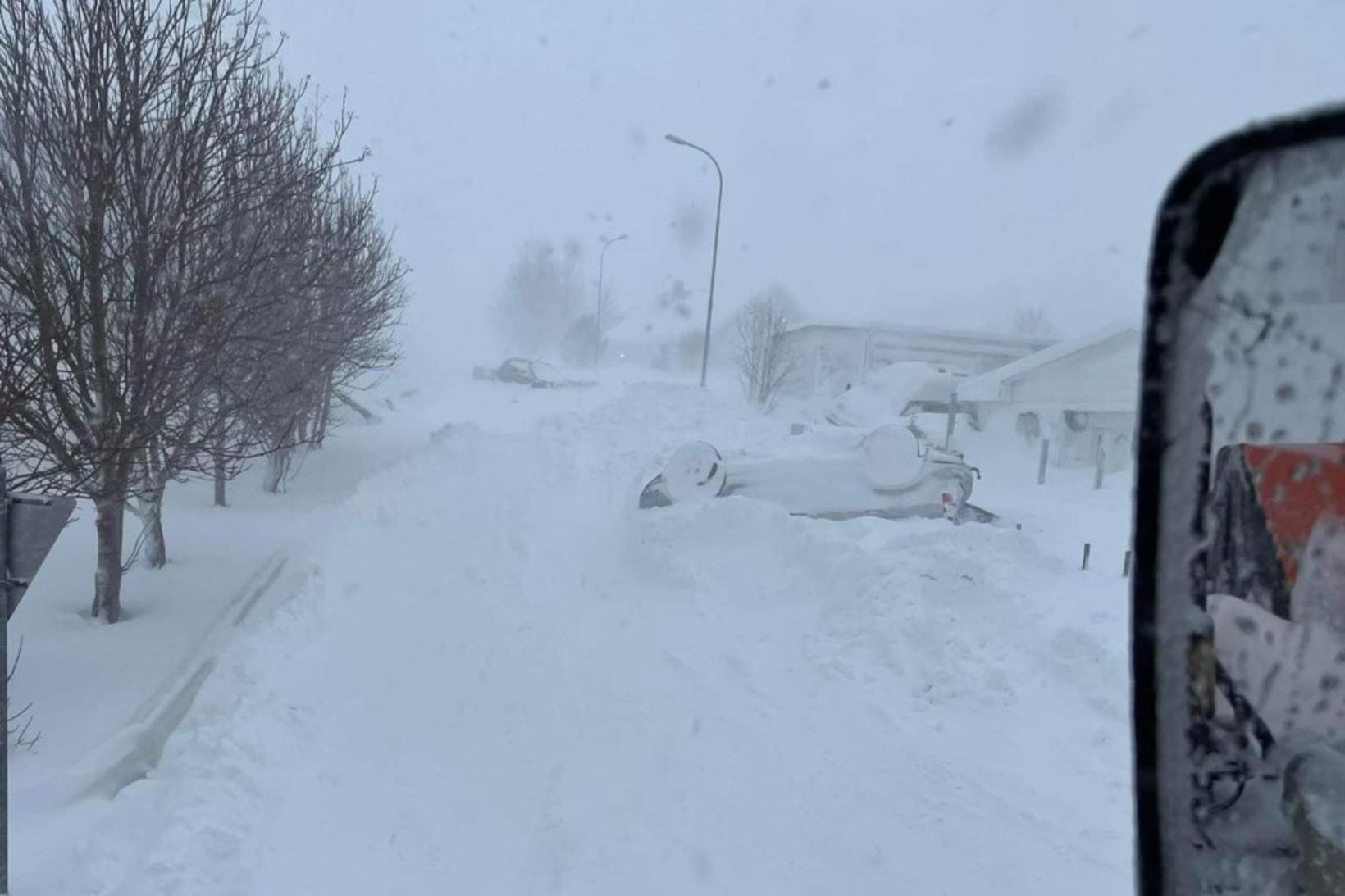 Frá Neskaupstað í morgun.