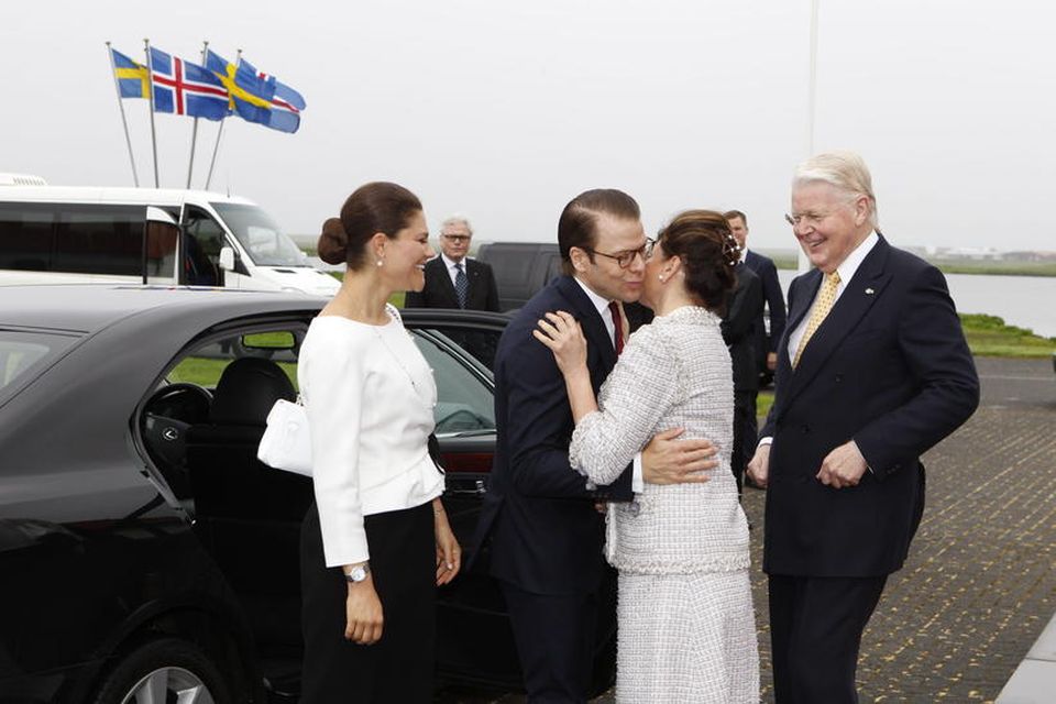 Daníel fékk koss á kinn frá Dorrit forsetafrú.